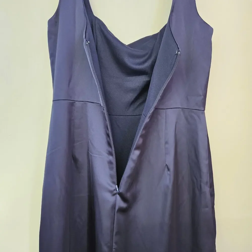 Thread Midnight‎ Square Neck Satin Gown Size M NWT Formal Holiday Party Event